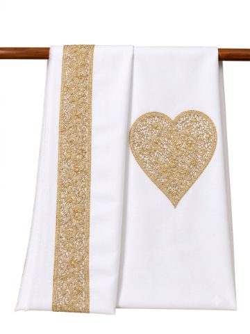 Golden Kasab Handwork Kurta, Saya, and Izar Set
