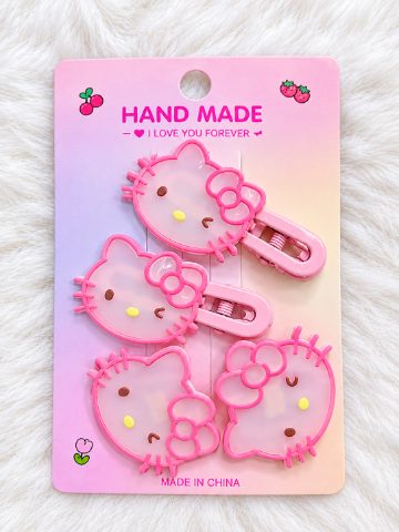Cute hello kitty hair clips
